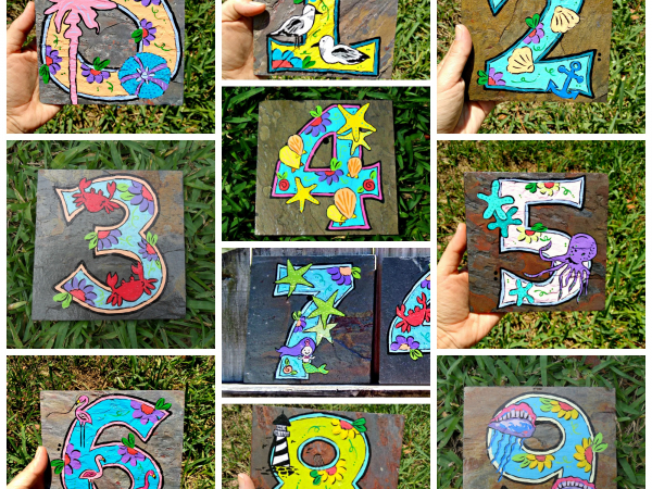 these are slate tiles, but the images can be used on white tile too