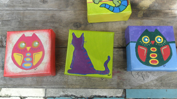 mix mini paintings