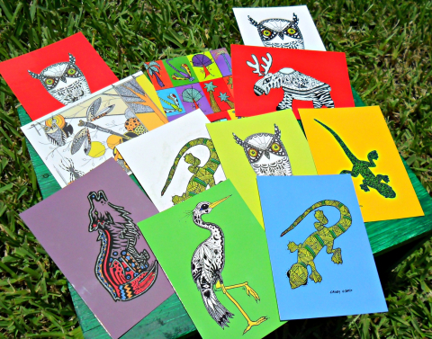 Animal Art Postcards