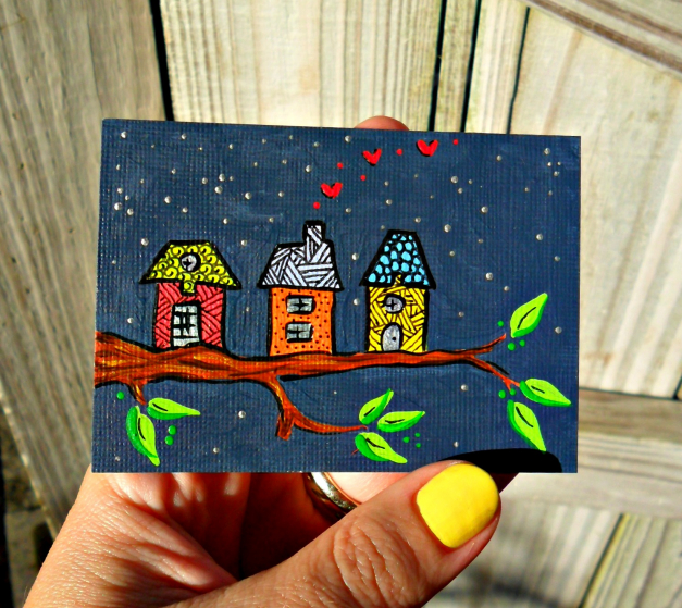 Tiny Tree House painting