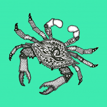 Crab white claws crab3green.jpg