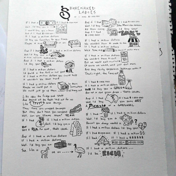 Barenaked Ladies lyrical art Barenaked Ladies lyrical art