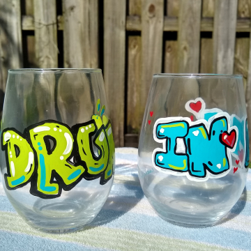Drunk In Love Wine Glass Set