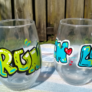 Drunk In Love Wine Glass Set