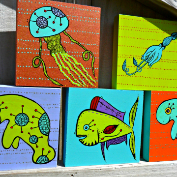 4 x 4 mix ocean blocks