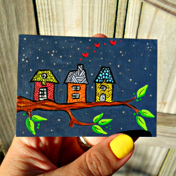 Tiny Tree House painting Tiny Tree House painting